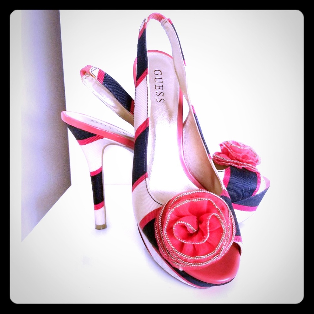 Sexy Slingback Guess Stilettos